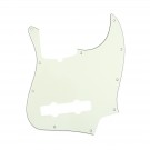Musiclily Pro 5-String 10-Hole Contemporary J Bass Pickguard for Fender American Jazz Bass, 3Ply Mint Green