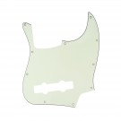 Musiclily Pro 5-String 10-Hole Contemporary J Bass Pickguard for Fender Mexican Jazz Bass, 3Ply Mint Green