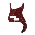 Musiclily Pro 5-String 13-Hole Contemporary P Bass Pickguard for Fender American Precision Bass, 4Ply Vintage Tortoise