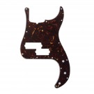 Musiclily Pro 5-String 13-Hole Contemporary P Bass Pickguard for Fender American Precision Bass, 4Ply Tortoise Shell