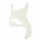 Musiclily Pro 5-String 13-Hole Contemporary P Bass Pickguard for Fender American Precision Bass, 3Ply Ivory