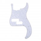 Musiclily Pro 5-String 13-Hole Contemporary P Bass Pickguard for Fender American Precision Bass, 4Ply White Pearl