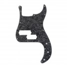 Musiclily Pro 5-String 13-Hole Contemporary P Bass Pickguard for Fender Mexican Precision Bass, 4Ply Black Pearl