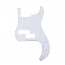 Musiclily Pro 5-String 13-Hole Contemporary P Bass Pickguard for Fender Mexican Precision Bass, 3Ply White