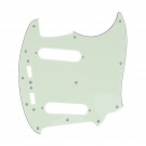 Musiclily Pro 12-Hole Guitar Pickguard for JPN Fender Japan Mustang, 3Ply Mint Green