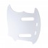 Musiclily Pro 12-Hole Guitar Pickguard for MIJ Fender Japan Mustang, 3Ply White