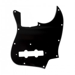 Musiclily Pro 11-Hole J Bass Pickguard for JPN Fender Japan 4-String Jazz Bass, 3Ply Black