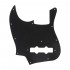 Musiclily Pro 11-Hole J Bass Pickguard for JPN Fender Japan 4-String Jazz Bass, 3Ply Black
