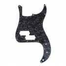 Musiclily Pro 13-Hole P Bass Pickguard for JPN Fender Japan 4-String Precision Bass, 4Ply Black Pearl