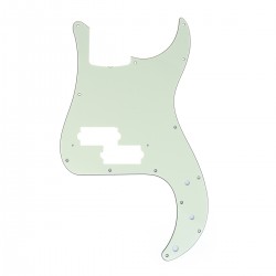 Musiclily Pro 13-Hole P Bass Pickguard for JPN Fender Japan 4-String Precision Bass, 3Ply Mint Green