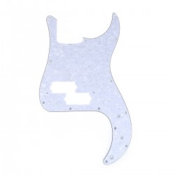 Musiclily Pro 13-Hole P Bass Pickguard for JPN Fender Japan 4-String Precision Bass, 4Ply White Pearl