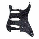 Musiclily Pro 11-Hole 72 or 64 Strat SSS Guitar Pickguard for MIJ JPN Japan Stratocaster,4Ply Black Pearl