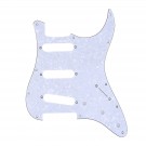 Musiclily Pro 11-Hole 72 or 64 Strat SSS Guitar Pickguard for MIJ JPN Japan Stratocaster,4Ply White Pearl
