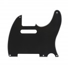 Musiclily 5 Hole Vintage Telecaster Pickguard Electric Guitar Scratch Plate for USA/Mexican Made Fender Standard Tele Style, Black 3ply