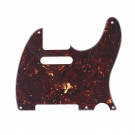 Musiclily 5 Hole Vintage Telecaster Pickguard Electric Guitar Scratch Plate for USA/Mexican Made Fender Standard Tele Style, Tortoise Shell 4ply