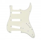 Musiclily Pro 11-Hole 62 Strat SSS Guitar Pickguard for MIJ JPN Japan Stratocaster,3Ply Cream