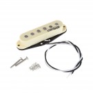Wilkinson LOW GAUSS Vintage Tone Ceramic Single Coil Pickup for Strat Style Guitar Neck, Ivory