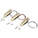 Wilkinson LOW GAUSS Vintage Tone Ceramic Single Coil Pickups Set for Strat Style Guitar, Ivory