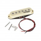 Wilkinson LOW GAUSS Vintage Tone Ceramic Single Coil Pickup for Strat Style Guitar Middle, Ivory