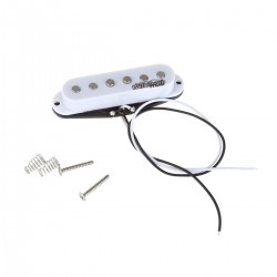 Wilkinson LOW GAUSS Vintage Tone Ceramic Single Coil Pickup for Strat Style Guitar Bridge, White