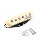Wilkinson Vintage Tone Alnico 5 Staggered Single Coil Neck Pickup for Strat Style Electric Guitar, Cream