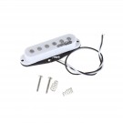 Wilkinson High Output Ceramic Single Coil Pickup for Strat Style Guitar Neck, White