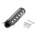 Wilkinson High Output Ceramic ST Single Coil Middle Pickup for Strat Style Electric Guitar, Black