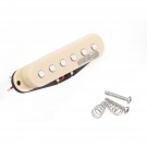 Wilkinson High Output Ceramic ST Single Coil Bridge Pickup for Strat Style Electric Guitar, Cream