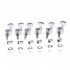 Wilkinson 6-in-line E-Z-LOK Guitar Tuners Machine Heads Tuning Keys Set for Fender Strat/Tele Style Electric Guitar, Chrome
