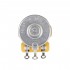 CTS 450 Series A250K Split Shaft Fine 24-Splines Pot Audio Taper Potentiometer for Electric Guitar Bass, 10% Tolerance (Set of 4)