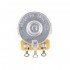 CTS 450 Series A500K Split Shaft Fine 24-Splines Audio Taper Potentiometer for Electric Guitar Bass, 10% Tolerance (Set of 4)