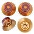 Musiclily Pro Imperial Inch Size Bell Top Hat Knobs for USA Made Les Paul Style Electric Guitar, Amber (Set of 4)