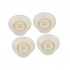 Musiclily Pro Imperial Inch Size Bell Top Hat Knobs for USA Made Les Paul Style Electric Guitar, White (Set of 4)