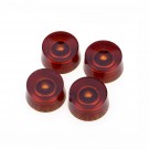 Musiclily Pro Imperial Inch Size Control Speed Knobs for USA Made Les Paul Style Electric Guitar, Amber (Set of 4)