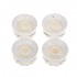 Musiclily Pro Inch Size Knurled Guitar Control Speed Knobs Compatible with USA Made Les Paul Style Electric Guitar, White (Set of 4)