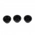 Musiclily Pro Imperial Inch Size 1 Volume 2 Tone Stratocaster Knobs Set for USA Made Strat Style Electric Guitar, Black