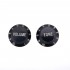Musiclily Pro Imperial Inch Size 1 Volume 2 Tone Stratocaster Knobs Set for USA Made Strat Style Electric Guitar, Black