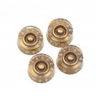 Musiclily Pro Left Handed Imperial Inch Size Control Speed Knobs for USA Made Les Paul Style Electric Guitar,Gold (Set of 4)