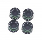 Musiclily Pro Imperial Inch Size Control Speed Knobs for USA Made Les Paul Style Electric Guitar, Green (Set of 4)