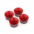 Musiclily Pro Imperial Inch Size Control Speed Knobs for USA Made Les Paul Style Electric Guitar, Red (Set of 4)