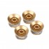 Musiclily Pro Imperial Inch Size Control Speed Knobs for USA Made Les Paul Style Electric Guitar, Gold (Set of 4)