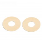 Musiclily Pro No-Word Guitar Toggle Switch Plate LP Washer Rhythm Treble Ring, Cream (Set of 2)
