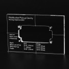 Musiclily Pro CNC Accurate Acrylic Humbucker Pickup Routing Template for Electric Guitar Body