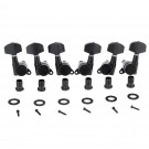 Musiclily Pro 3R3L Guitar Locking Tuners Machine Heads Tuning Pegs Keys Set for Electric or Acoustic Guitar, Black