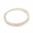 Musiclily Pro 22 AWG Gauge Vintage Style Pre-tinned Push-back Cloth Covered Stranded Wire, White 25 Feet(8 Meters)