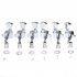 Musiclily Economy 3L3R Roto Style Sealed Guitar Tuners Machine Heads Tuning Pegs Keys Set for Epiphone Les Paul SG ES, Keystone Button Chrome