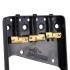 Wilkinson WTB Ashtray Brass Compensated 3-Saddle Telecaster Bridge for Tele Guitar, Black
