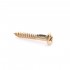 Musiclily Pro 3.5x25mm Guitar Bass Bridge Countersunk Mounting Screws,Gold (Set of 20)