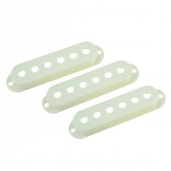 Musiclily Pro Plastic Guitar Single Coil Pickup Covers for USA/Mexico Strat, Mint Green (Set of 3)