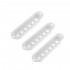 Musiclily Pro Plastic Guitar Single Coil Pickup Covers for USA/Mexico Strat, White (Set of 3)